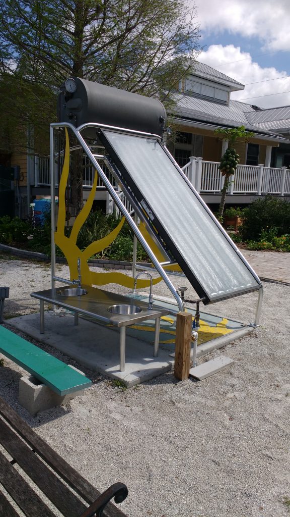 Sun power! One of the Florida House's impressive solar panels.