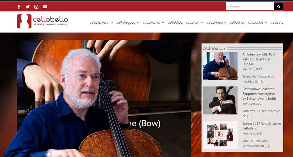 After seven years of being the leading global online resource for all things cello, CelloBello.com was badly in need of a revamp, and having a more pleasing experience for visitors accessing the site on mobile devices was a top priority.
